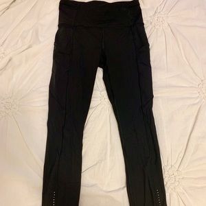 Lulu black fast and free pant